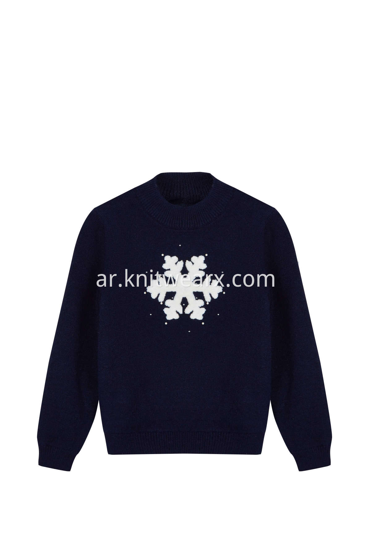 Girl's Nice Snowflake Sweater Long Sleeve Pullover Top